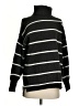 Olive and Oak Stripes Black Turtleneck Sweater Size S - photo 1