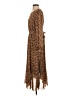 Polagram 100% Polyester Animal Print Brown Casual Dress Size S - photo 5