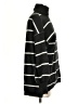 Olive and Oak Stripes Black Turtleneck Sweater Size S - photo 4