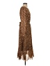 Polagram 100% Polyester Animal Print Brown Casual Dress Size S - photo 4
