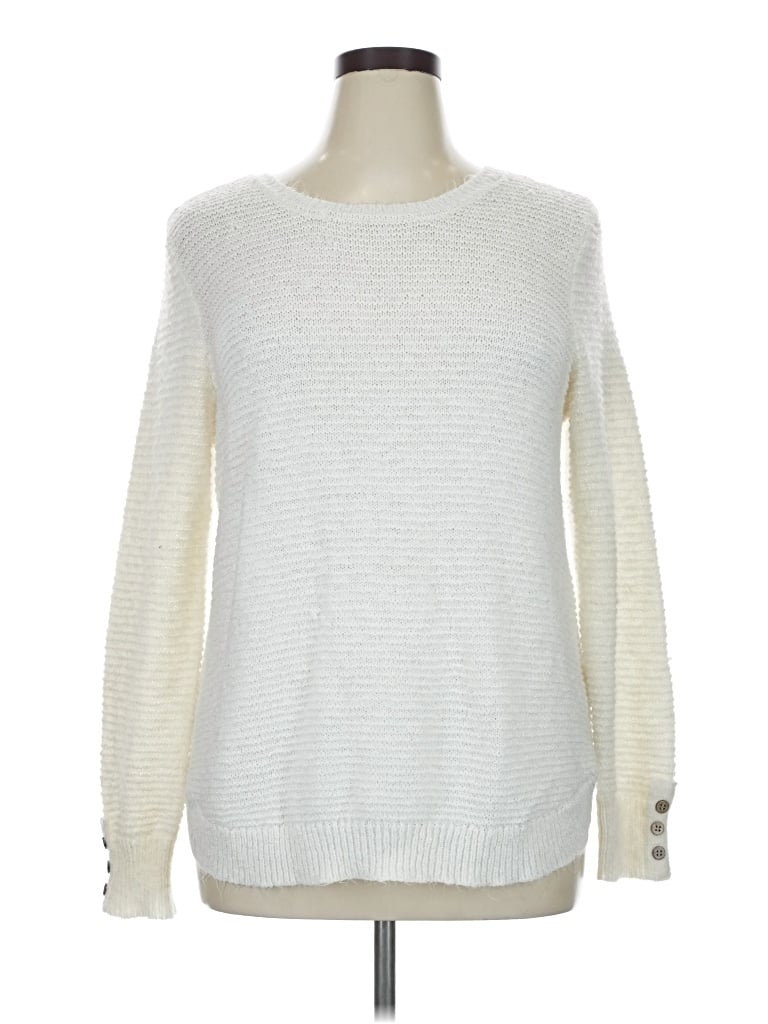 Pre-owned Maurices Pullover Sweater In Ivory