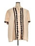 Shein Curve 100% Polyester Tan Short Sleeve Blouse Size 24 Plus (6) - photo 1