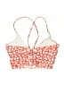 Shein Floral Red Swimsuit Top Size S - photo 2