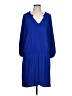 ee:some 100% Polyester Solid Blue Casual Dress Size L - photo 1