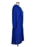 ee:some 100% Polyester Solid Blue Casual Dress Size L - photo 4