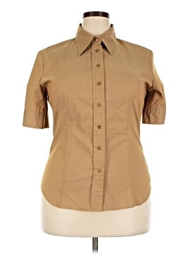 New York & Company Short Sleeve Blouse (view 1)