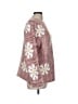 Easel 100% Acrylic Floral Pink Pullover Sweater Size M - photo 4