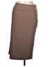 Azules Solid Brown Casual Skirt Size L - photo 1