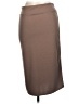 Azules Solid Brown Casual Skirt Size L - photo 2