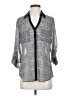 Express 100% Polyester Houndstooth Gray 3/4 Sleeve Blouse Size S - photo 1