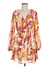Flying Tomato 100% Polyester Print Orange Casual Dress Size M - photo 1