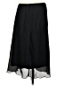 AGB 100% Polyester Solid Black Formal Skirt Size S - photo 2