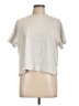 Old Navy 100% Cotton Silver Short Sleeve Turtleneck Size L (petite) - photo 1
