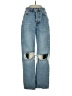 Topshop 100% Cotton Blue Jeans Size 25 waist - photo 1