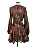 Assorted Brands 100% Polyester Paisley Brown Cocktail Dress Size S - photo 2