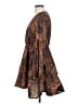 Assorted Brands 100% Polyester Paisley Brown Cocktail Dress Size S - photo 5