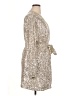 Just Fab 100% Polyester Metallic Silver Cocktail Dress Size XL - photo 4