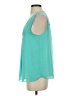 Naked Zebra 100% Polyester Teal Sleeveless Blouse Size S - photo 5