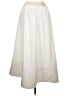 Modern Works 100% Polyester Solid Ivory Casual Skirt Size L - photo 1