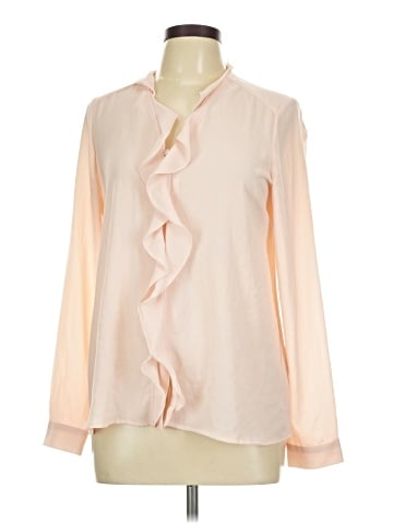 Karl Lagerfeld Paris Long Sleeve Blouse (view 1)
