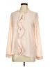 Karl Lagerfeld Paris Ivory Long Sleeve Blouse Size M - photo 1