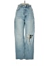 Zara Graphic Blue Jeans Size 2 - photo 1