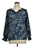 Jessica Simpson Blue Long Sleeve Blouse Size XL - photo 1