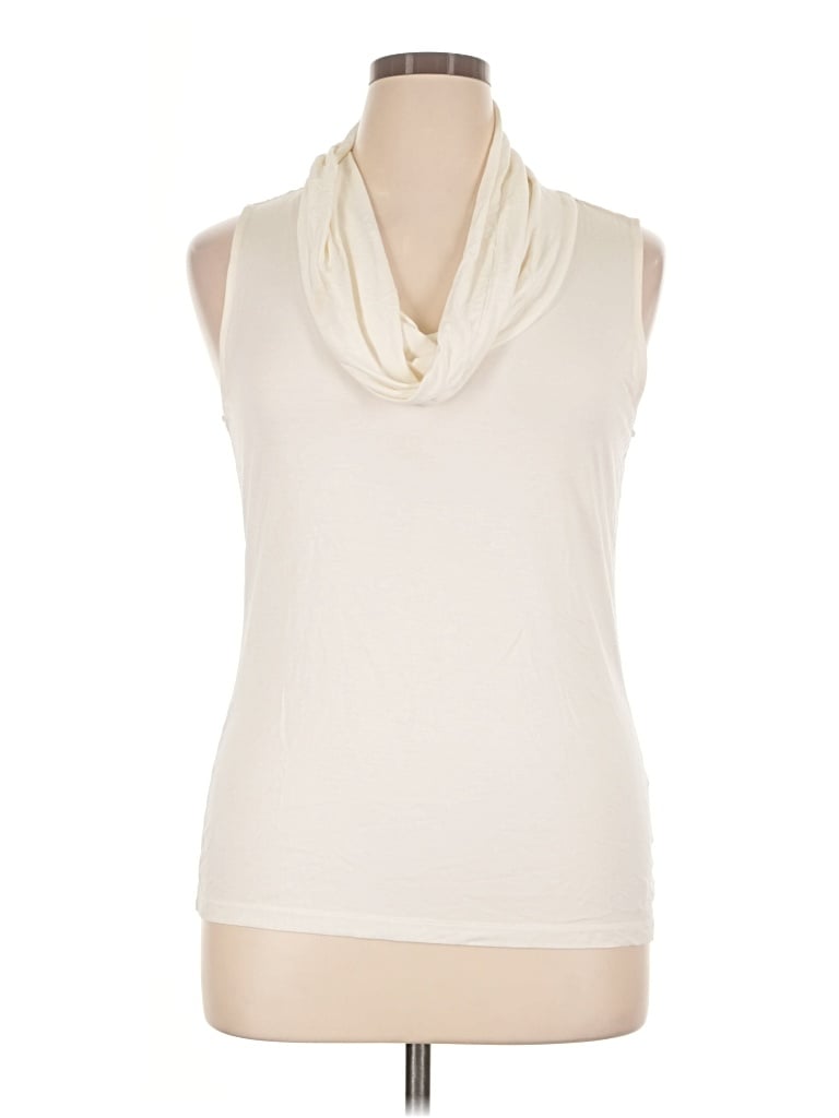 Pre-owned Nautica Sleeveless T-shirt In Ivory