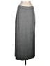 Halogen Solid Gray Casual Skirt Size M - photo 1