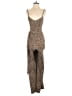 PrettyLittleThing Animal Print Brown Jumpsuit Size 4 - photo 1