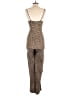 PrettyLittleThing Animal Print Brown Jumpsuit Size 4 - photo 2