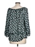 Vince Camuto 100% Polyester Teal 3/4 Sleeve Blouse Size L - photo 2