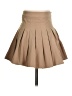 Shein 100% Polyester Solid Tan Formal Skirt Size 2 - photo 2