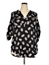 Torrid Black 3/4 Sleeve Blouse Size 2X Plus (2) - photo 1
