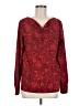 Ann Taylor 100% Polyester Red Long Sleeve T-Shirt Size M - photo 1