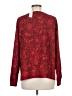 Ann Taylor 100% Polyester Red Long Sleeve T-Shirt Size M - photo 2