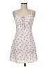 Shein 100% Polyester Floral White Casual Dress Size 6 - photo 1