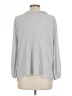 Adrianna Papell Silver Long Sleeve Blouse Size L - photo 2