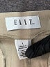 Elle Solid Gray Casual Pants Size L - photo 4