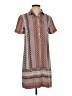 J.Crew 100% Silk Print Brown Casual Dress Size 0 - photo 1