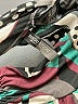 Bisou Bisou Graphic Teal Long Sleeve Blouse Size M - photo 7