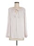 Jennifer Lopez Ivory Long Sleeve Blouse Size M - photo 1