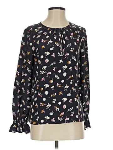 Rebecca Taylor Long Sleeve Silk Top (view 1)