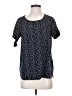 Les Amis 100% Polyester Stars Blue Short Sleeve Blouse Size S - photo 1