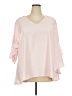 Lane Bryant 100% Polyester Pink 3/4 Sleeve Blouse Size 18 - 20 Plus - photo 1