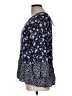 Como Vintage 100% Rayon Blue 3/4 Sleeve Blouse Size L - photo 5