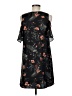 Sugar Lips 100% Polyester Floral Black Casual Dress Size M - photo 2