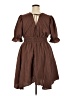 Indulge 100% Polyester Brown Casual Dress Size 2X - photo 2