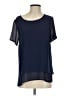 MICHAEL Michael Kors Blue Short Sleeve Blouse Size S - photo 1