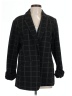 Nine West Plaid Black Blazer Size L - photo 1